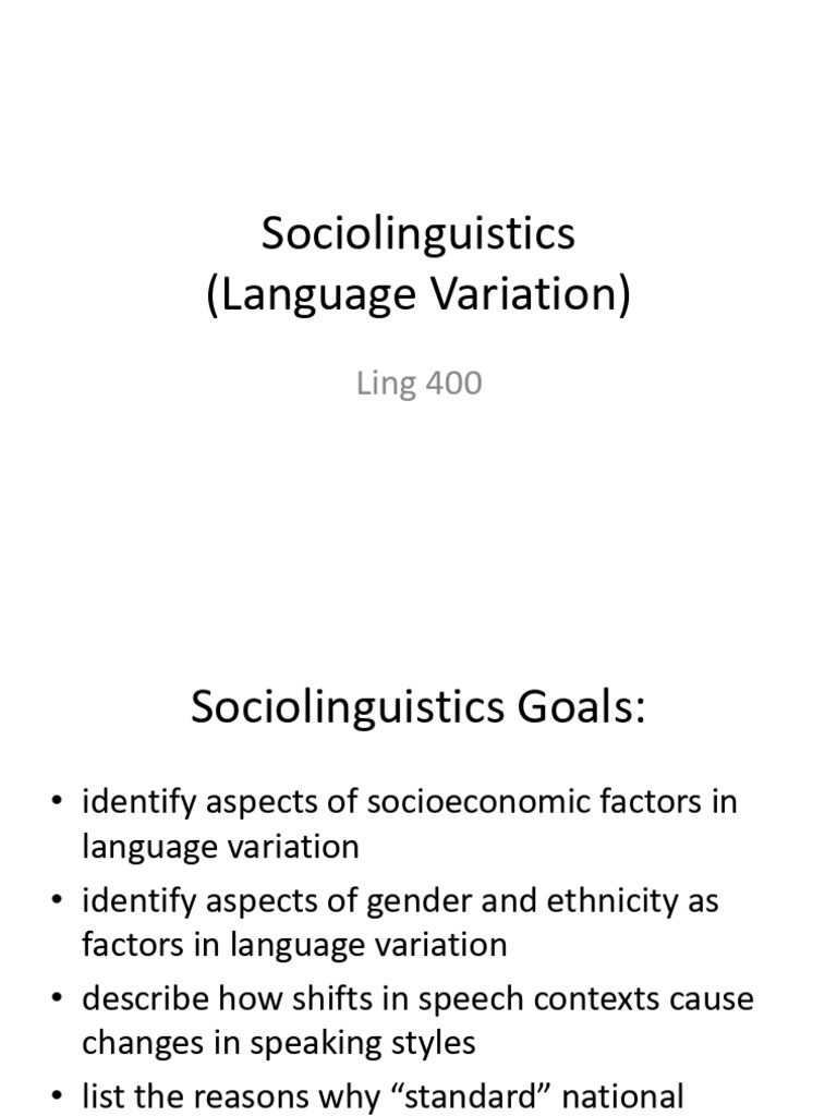 What Is Sociolinguistics | PDF | Dialect | Sociolinguistics