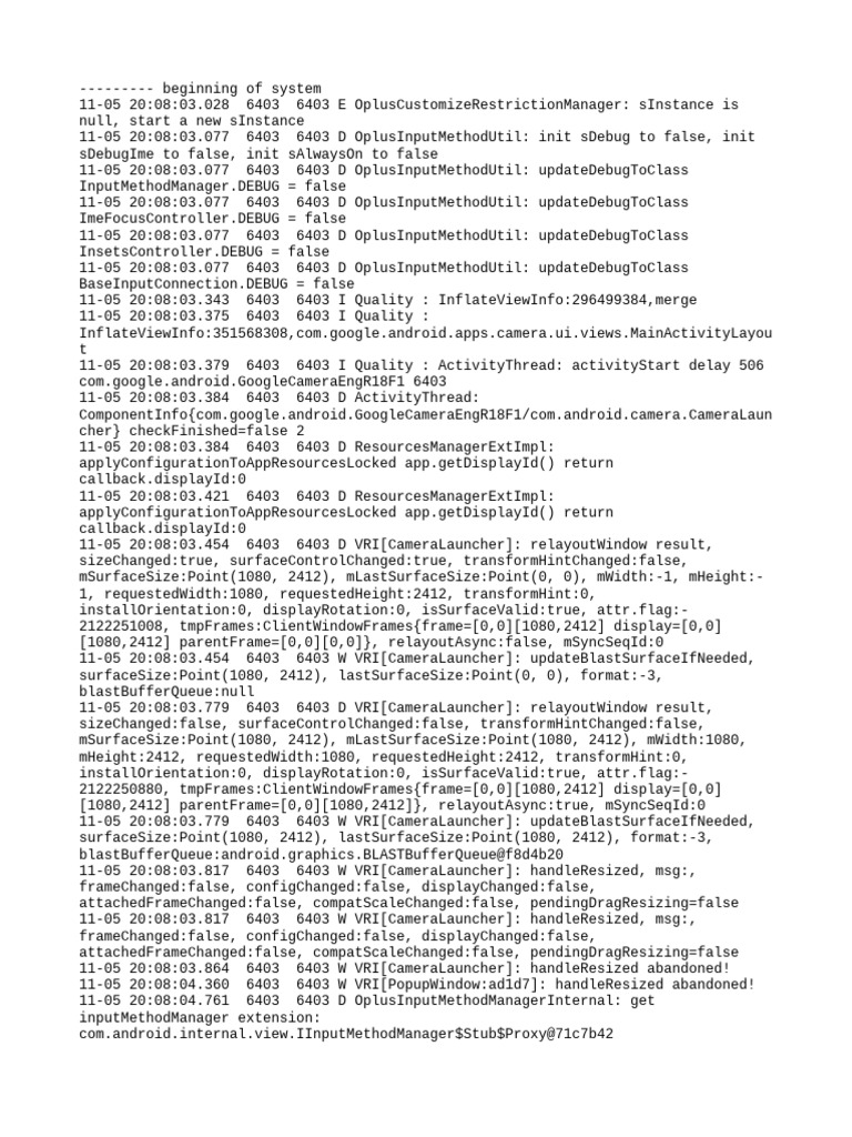 Logcat 1762351692100 | PDF | Computing | Computer Engineering