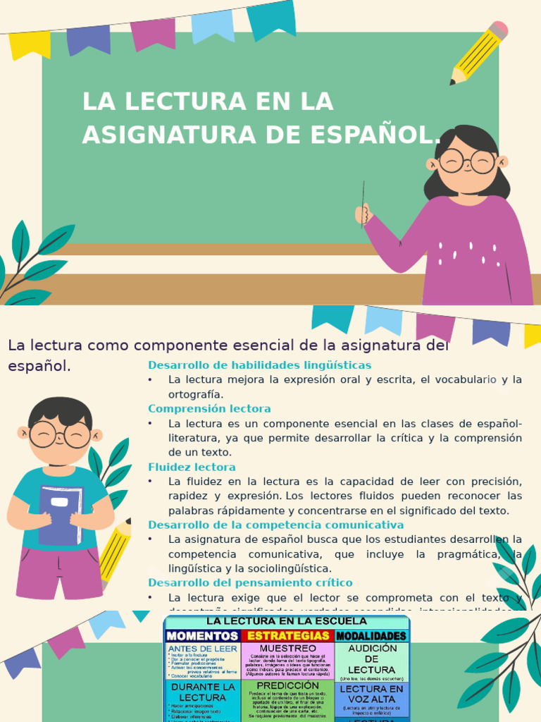 Importancia de la Lectura en Español | PDF | Comunicación | Aprendizaje