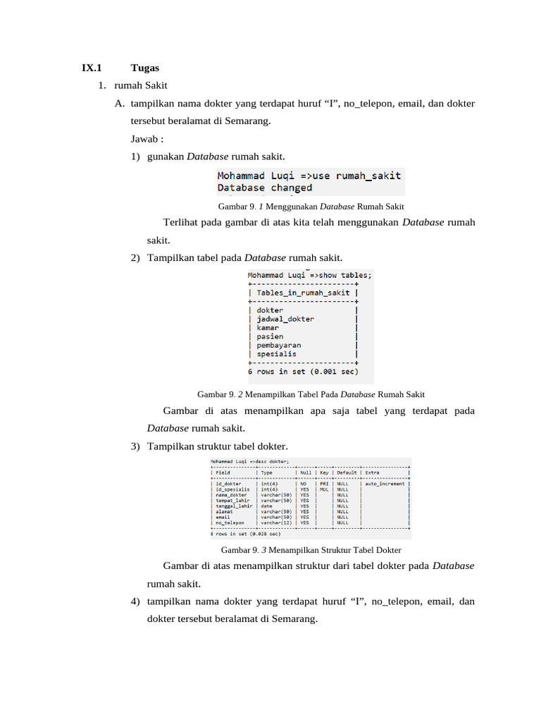 Tugas Modul 9 Basis Data | PDF