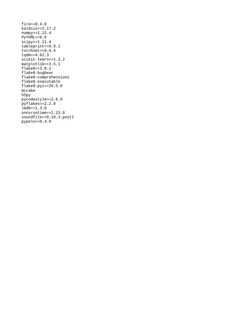 Python Package Dependencies List | PDF