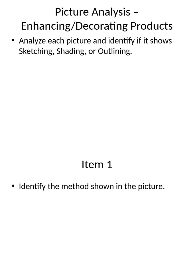 Picture Analysis of Art Techniques | PDF