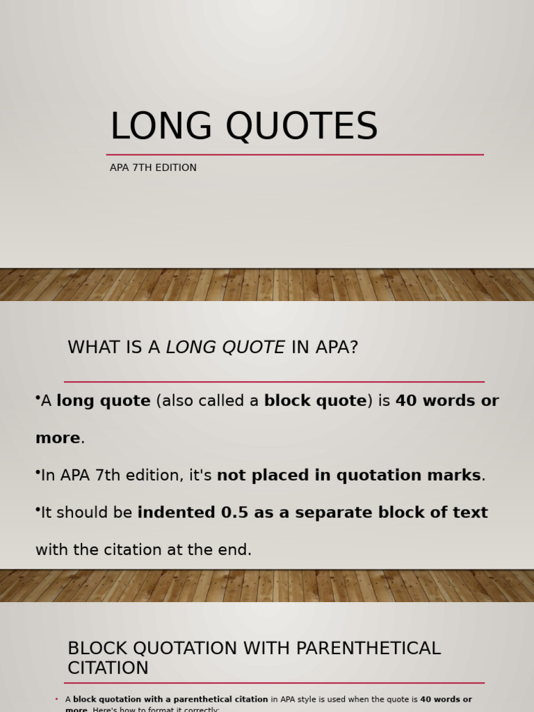 1745511648-Long Quotes | PDF | Citation | Apa Style