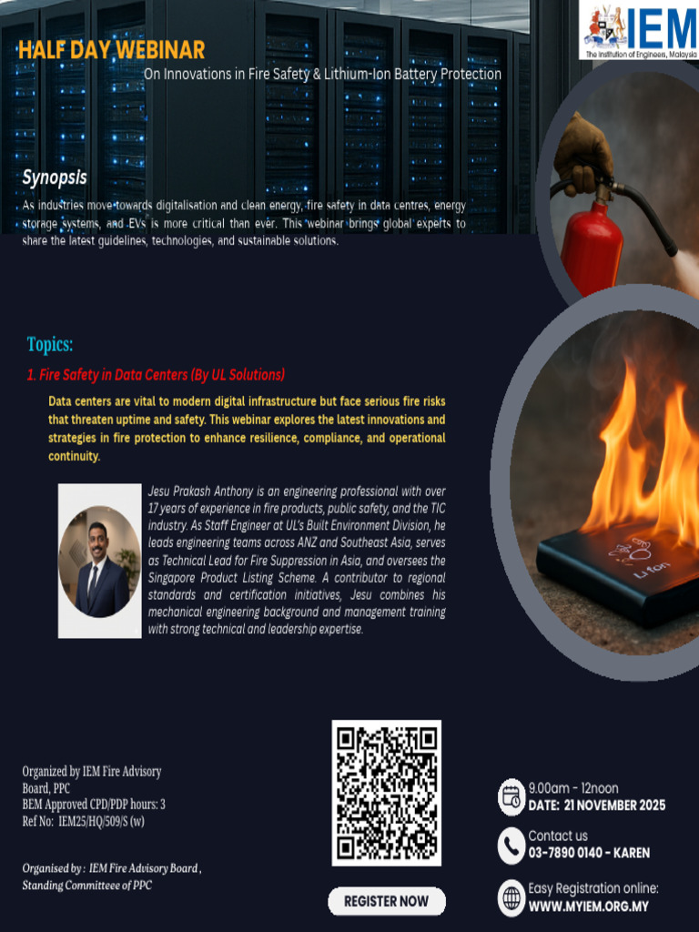 Fire Safety Innovations Webinar 2025 | PDF | Lithium Ion Battery