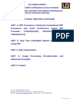 DSP Certfication Program Course Contents