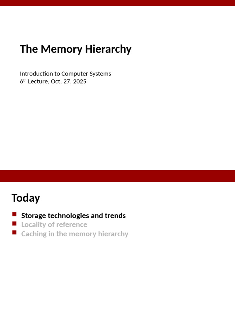 Understanding Memory Hierarchy and Disk Operations | PDF | Computer ...