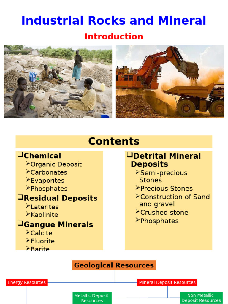 Industrial Minerals and Rocks Overview | PDF | Minerals | Rock (Geology)