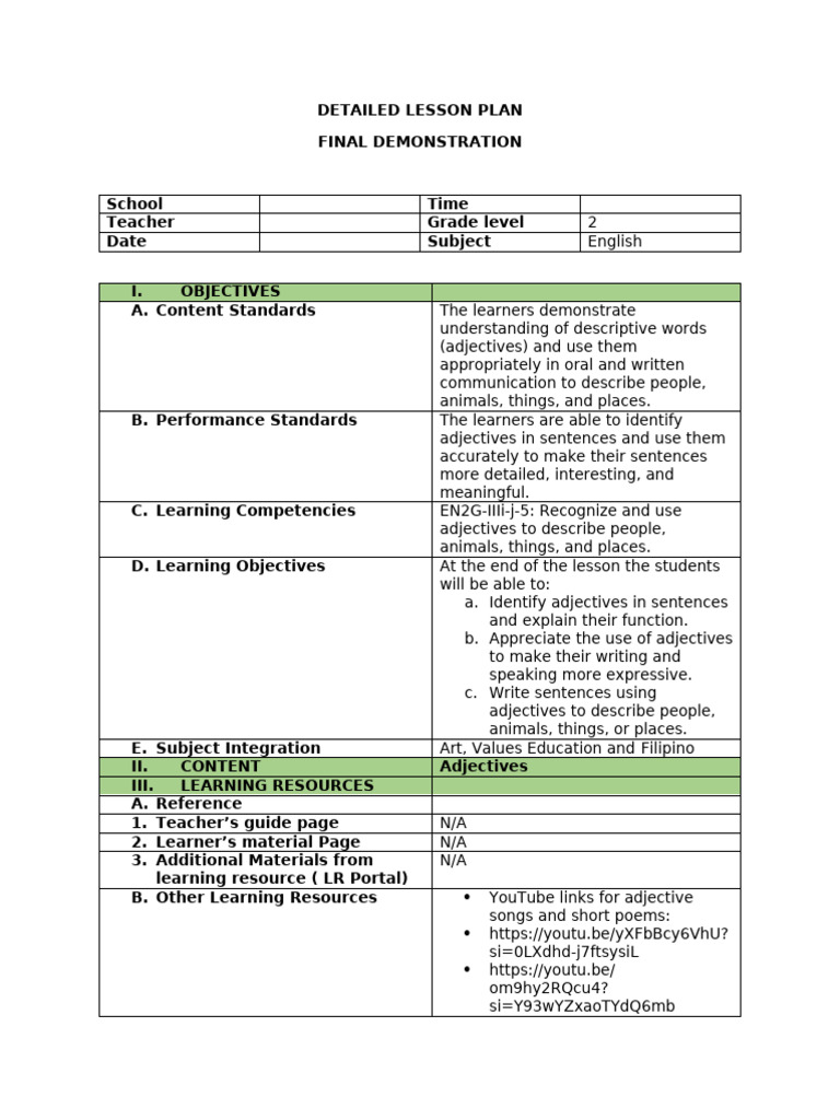 ADJECTIVES | PDF | Adjective | Word
