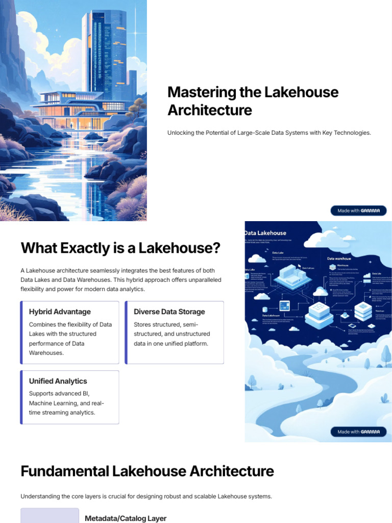 Mastering Lakehouse Architecture Guide | PDF | Data | Data Management