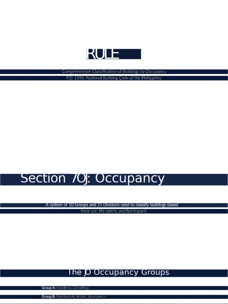 Building Occupancy Classification Guide | PDF