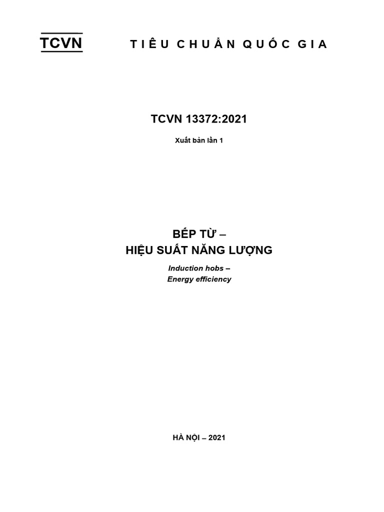 TCVN 13372 - HSNL Bếp Từ | PDF