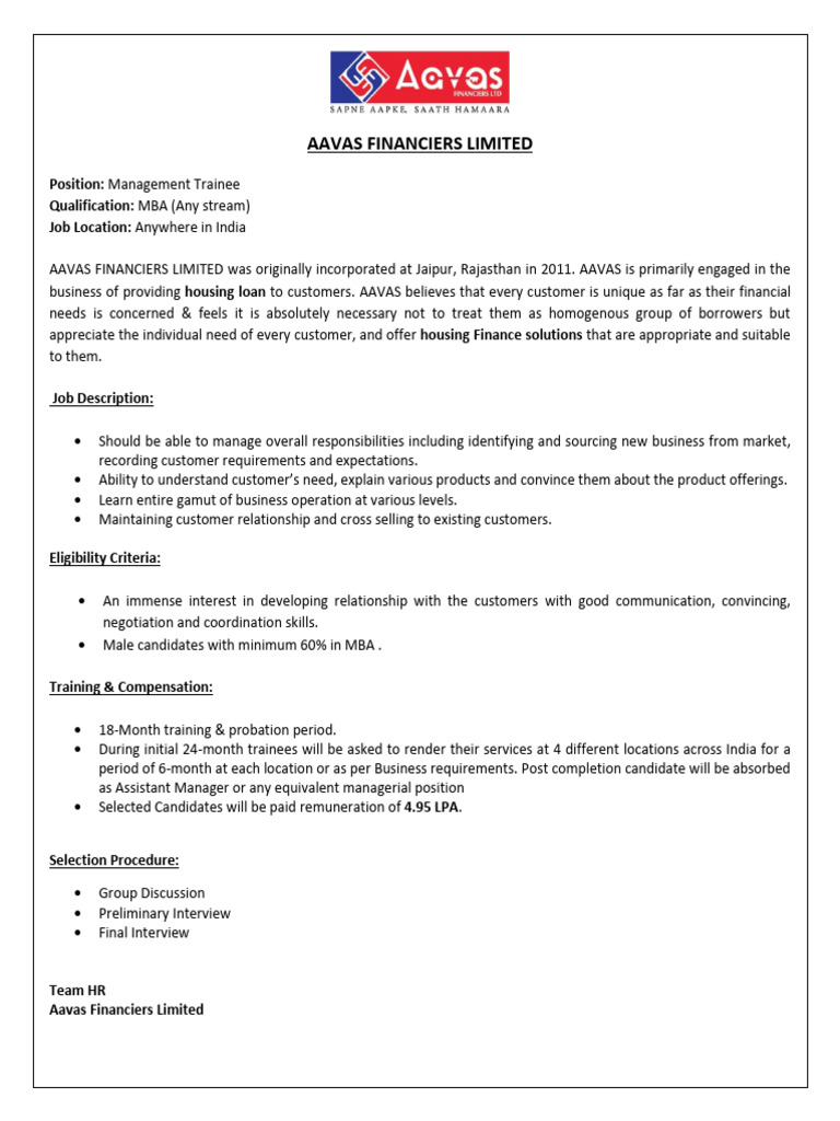 Aavas Financiers Limited | PDF