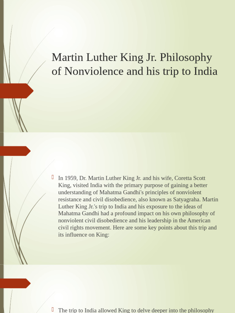 Martin Luther King JR | PDF | Nonviolence | Mahatma Gandhi