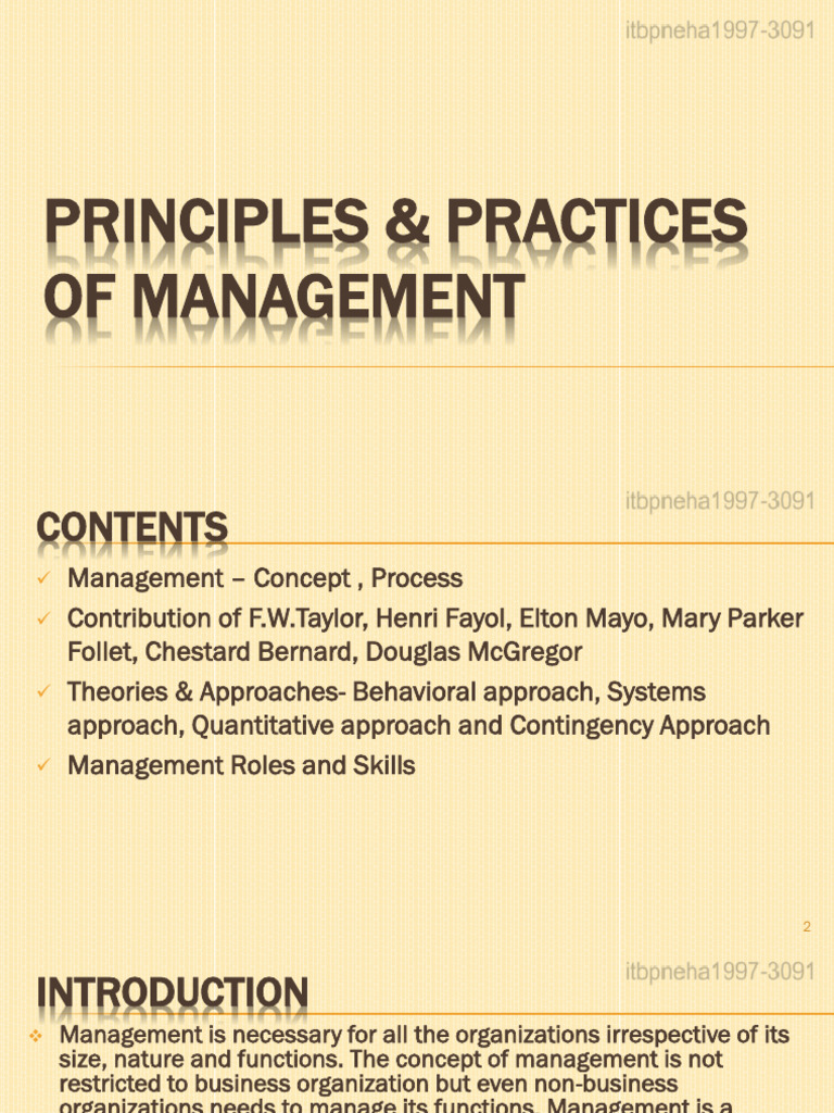 Management Principles and Practices Guide | PDF | Business