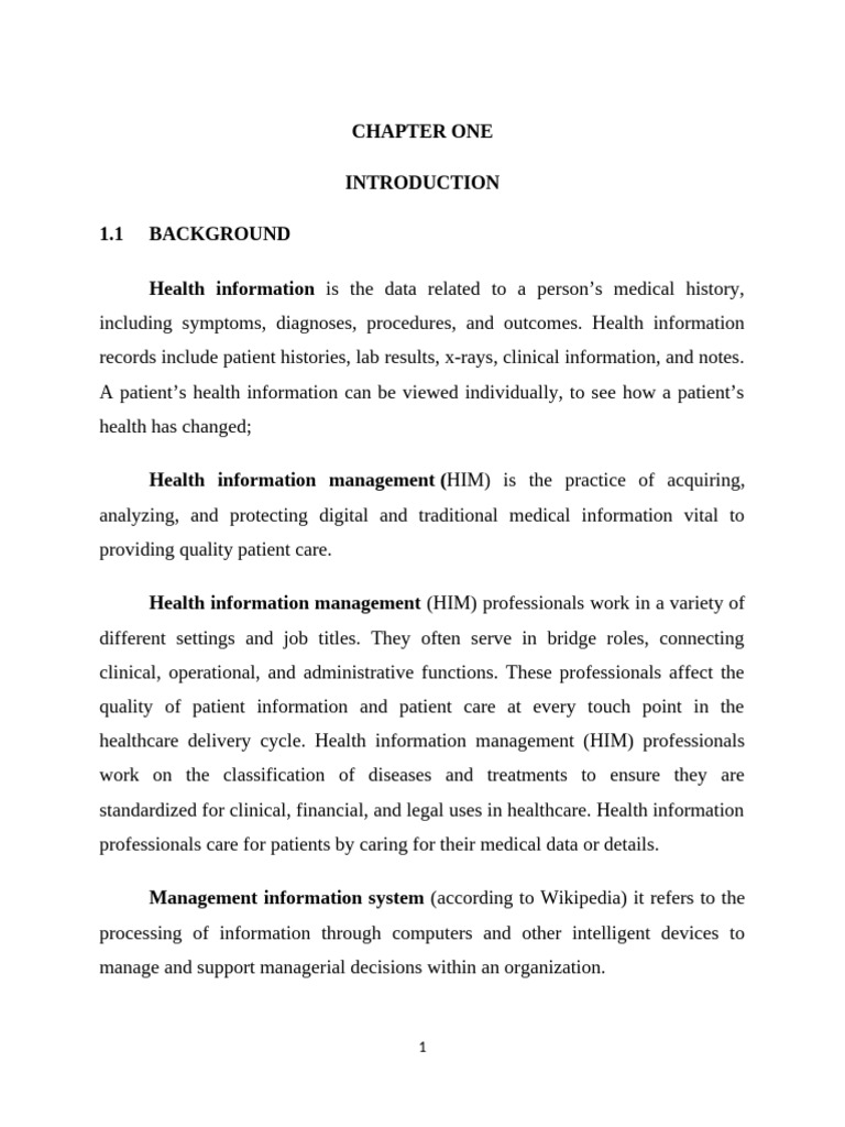Impact of MIS on Health Information Management | PDF | Information ...