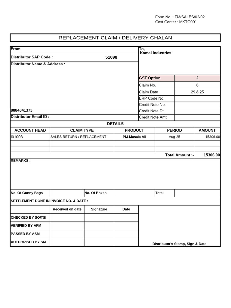 Challkere Replacement Aug'25 | PDF | Business Documents | Accounting
