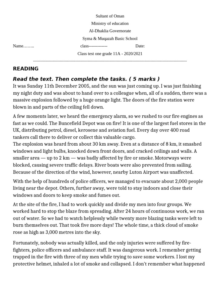 11 Class Test | PDF