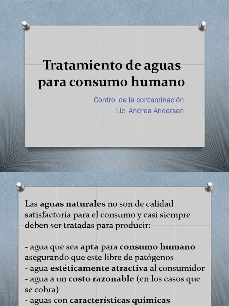 Tratamiento Aguas para Consumo Humano Nuevo | PDF | Agua | Agua potable
