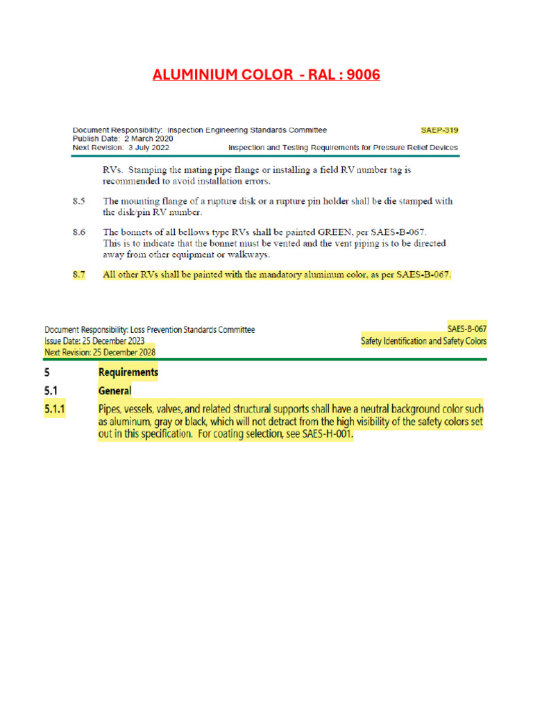 Aluminum Color-Ral - 9006 For RV | PDF