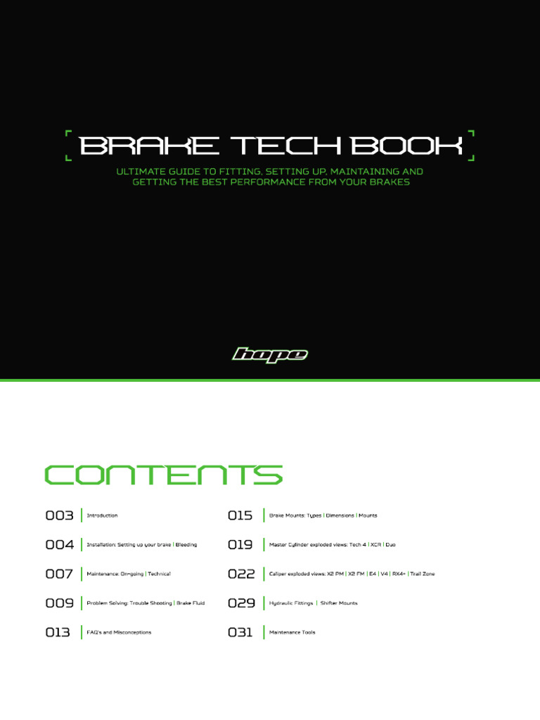 BRAKE Tech Book | PDF