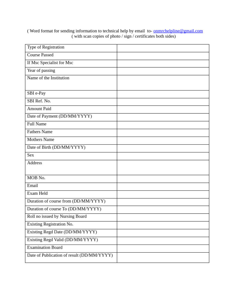 Technical Help Request Form Template | PDF