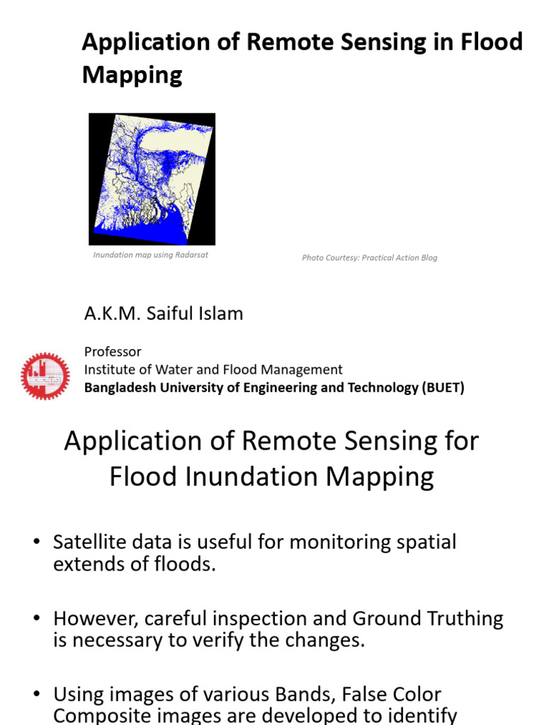 Remote Sensing for Flood Mapping | PDF | Remote Sensing | Vision