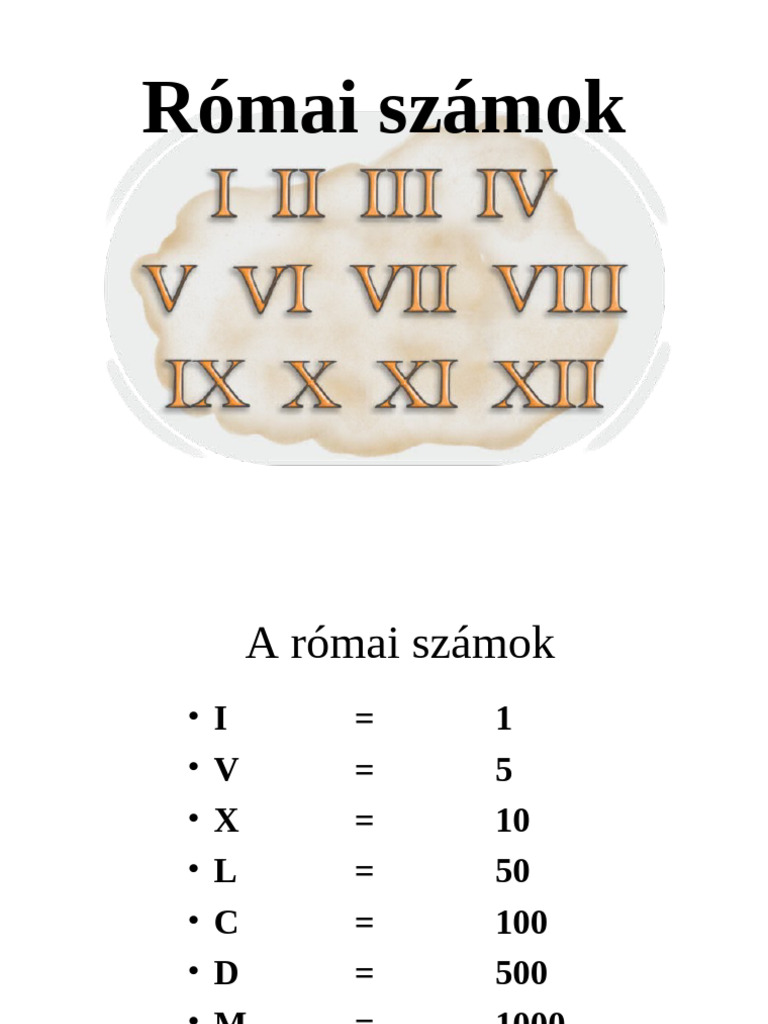 Római Számok | PDF
