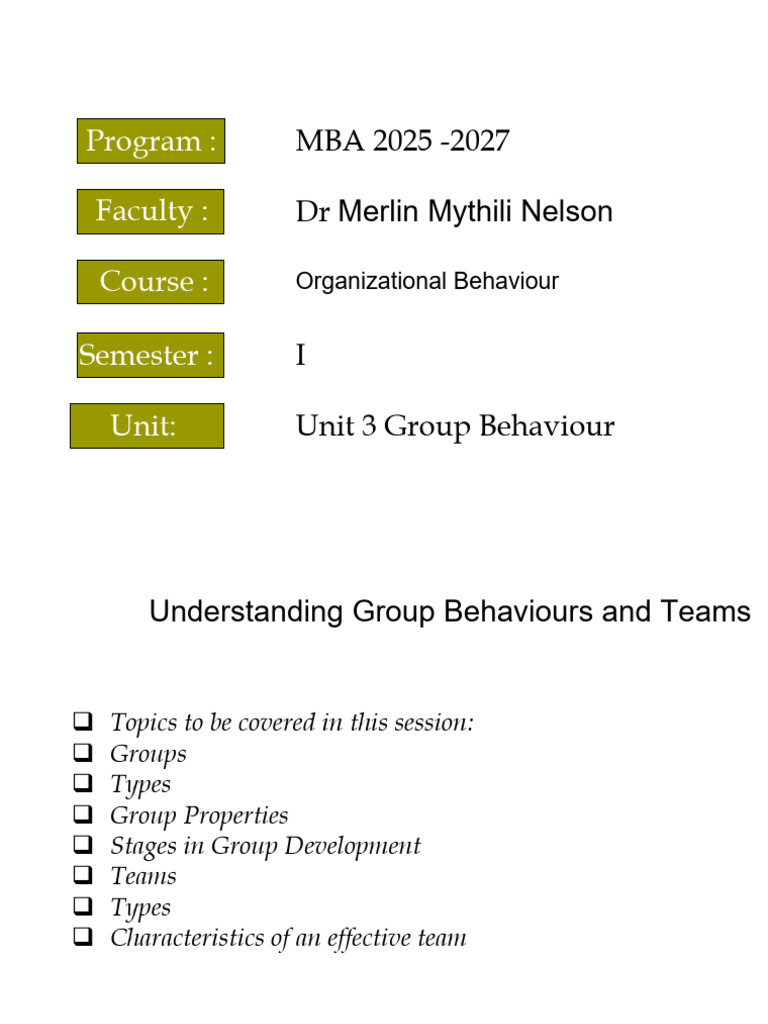 Unit 3 Group Behaviour | PDF | Deviance (Sociology) | Behavior
