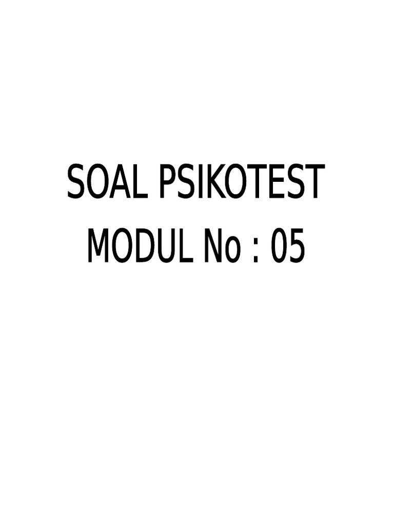 005 Warteg Test | PDF