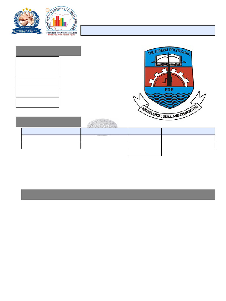 Federal Polytechnic Ede Payment Receipt | PDF