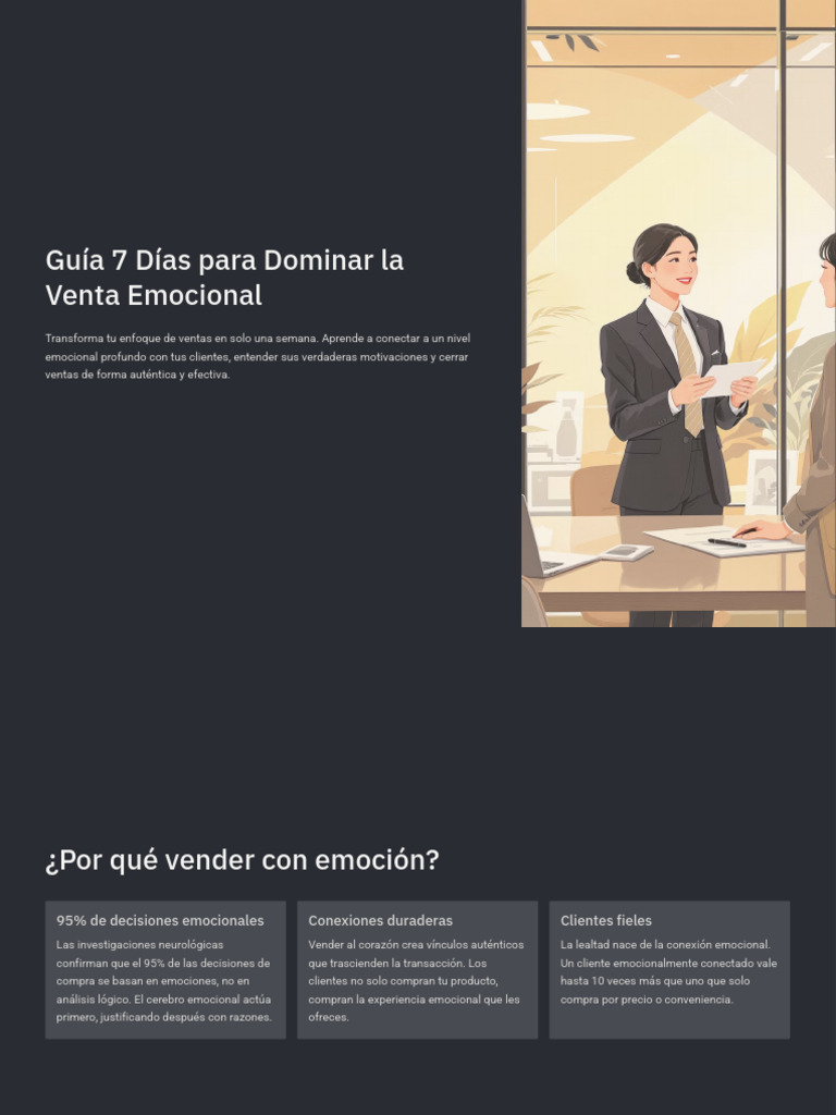 Domina la Venta Emocional en 7 Días | PDF | Las emociones | Ventas