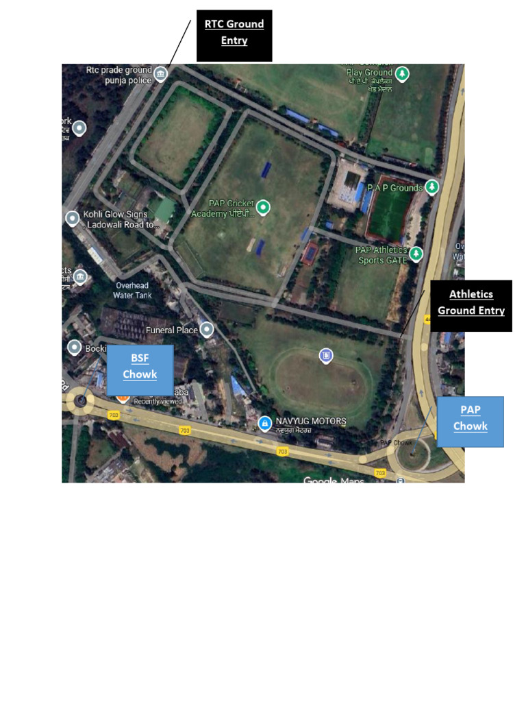 Location Links for Athletics and Entry | PDF