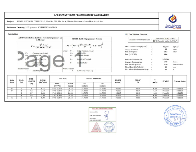 LPG Pressure Drop Calculation Guide | PDF | Liquefied Petroleum Gas ...