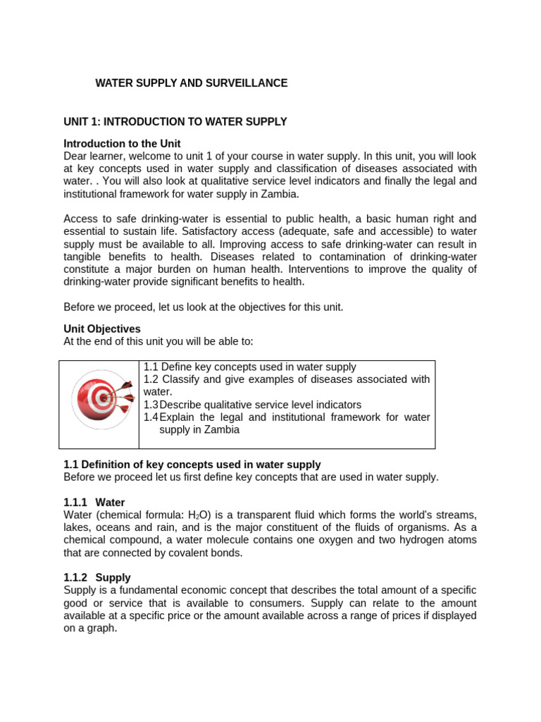 Water Supply Basics and Health Impacts | PDF | Drinking Water | Water