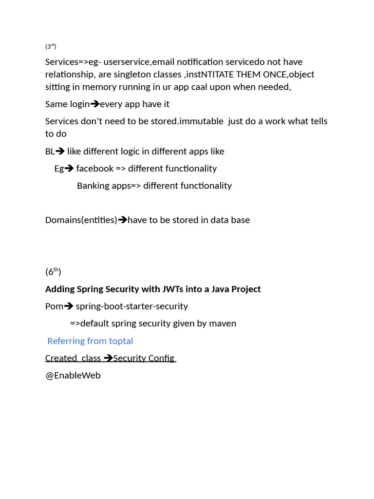 Spring Security with JWT in Java | PDF