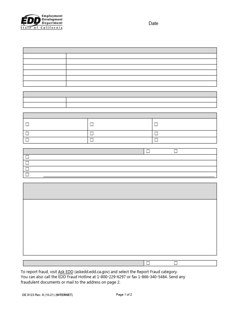 Feedback Form for EDD Services | PDF