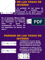 Paridad de Las Tasas de Interes