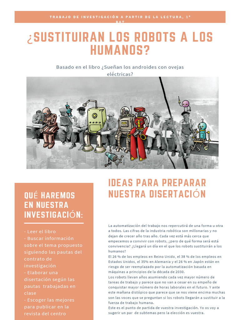 Robots y el futuro del trabajo humano | PDF | Robot | Robótica