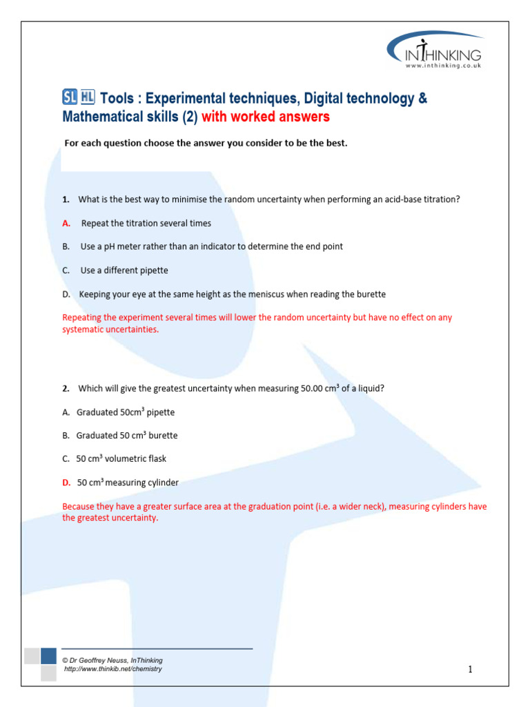 Inthinking Tools - 2 | PDF | Mole (Unit) | Gases