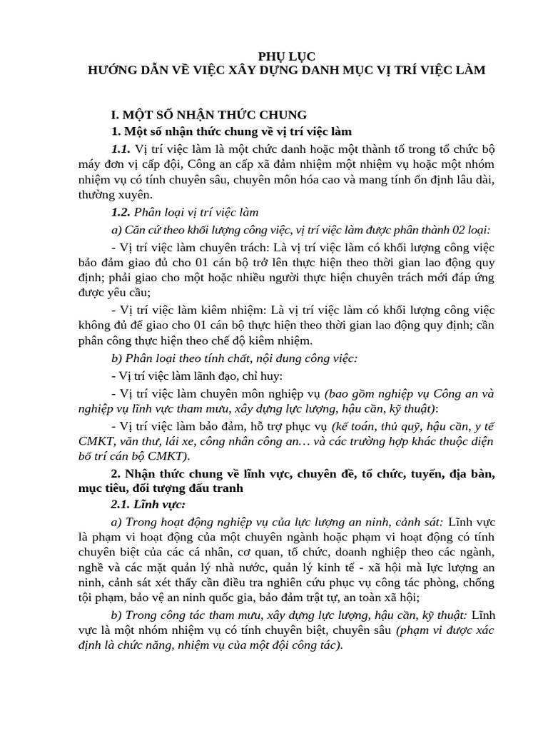 Phu Luc Huong Dan Viec Xay Dung DM VTVL | PDF