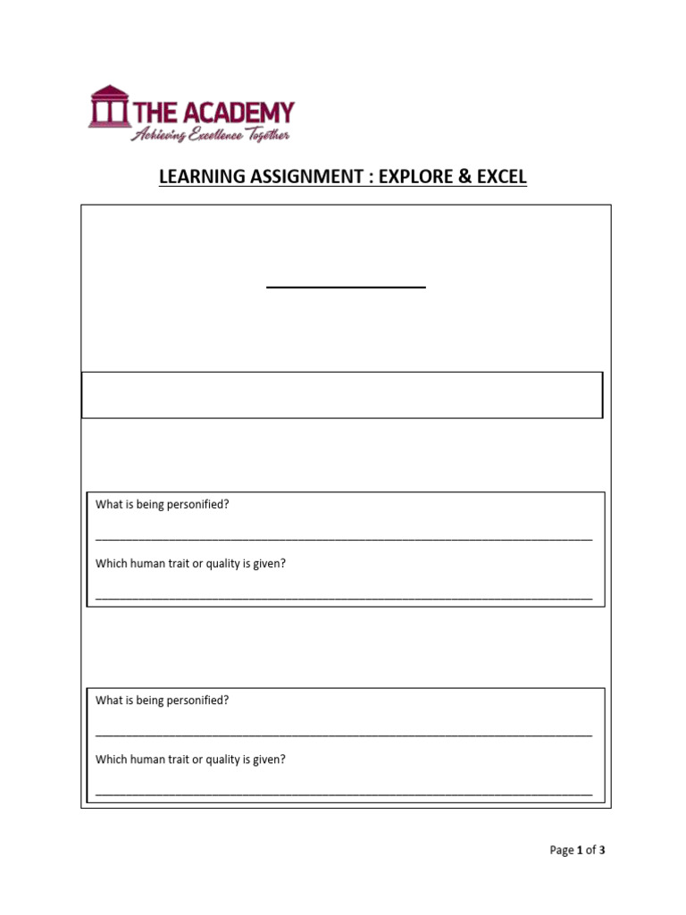 Learning Assignment # 2 - Grade 9 | PDF