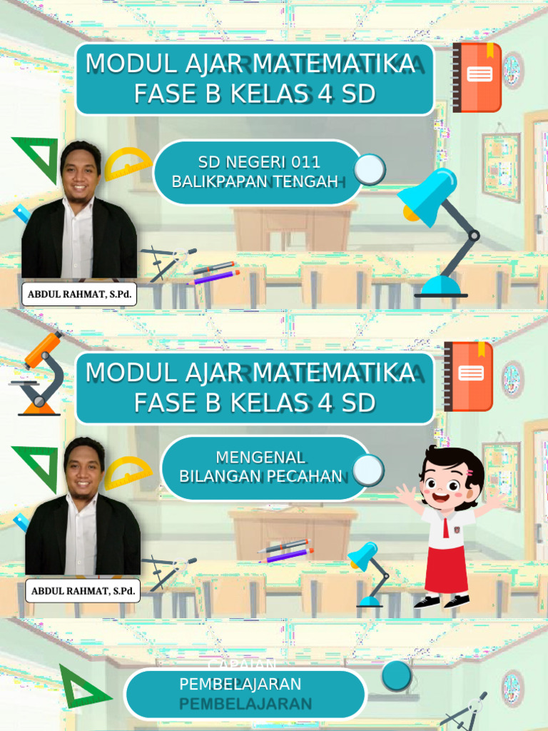 Modul Ajar Pecahan Kelas 4 SD | PDF