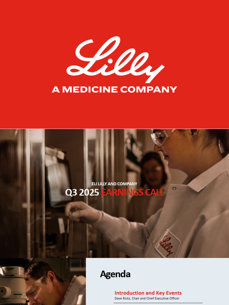Eli Lilly Q3 2025 Earnings Overview | PDF | Intangible Asset | Diabetes
