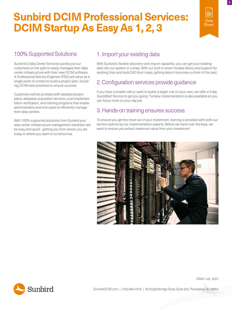 Sunbird DCIM QuickStart Services Guide | PDF | Data Center | Software