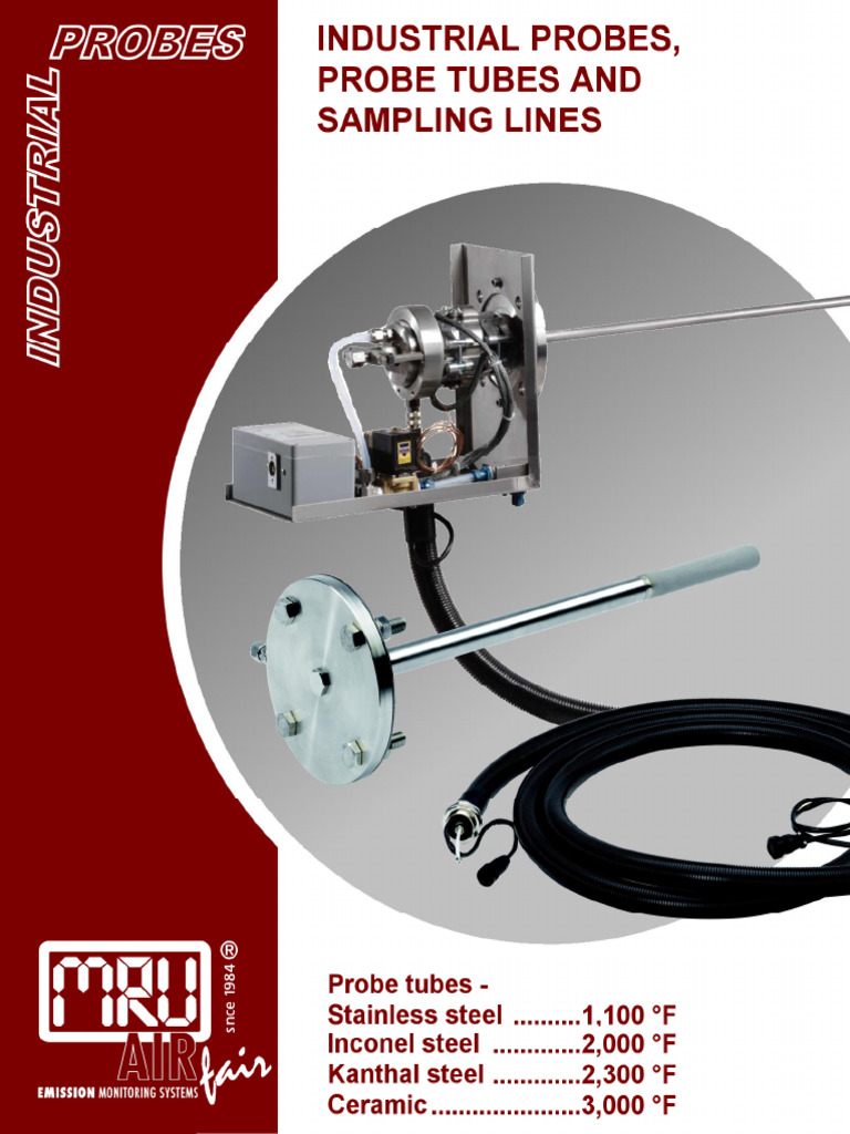 Probes For Stationary Analyzers | PDF | Gases | Particulates