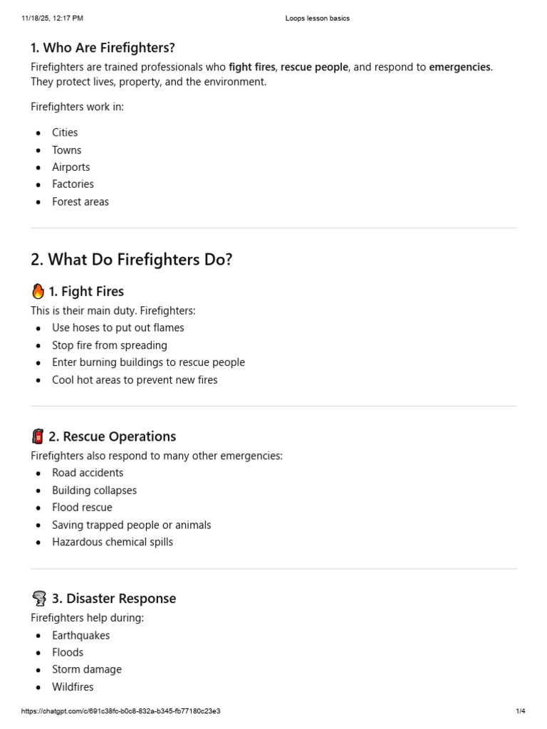 Loop 1 | PDF | Firefighter | Fire Engine