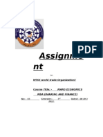 Assignme NT: WTO (World Trade Organization)