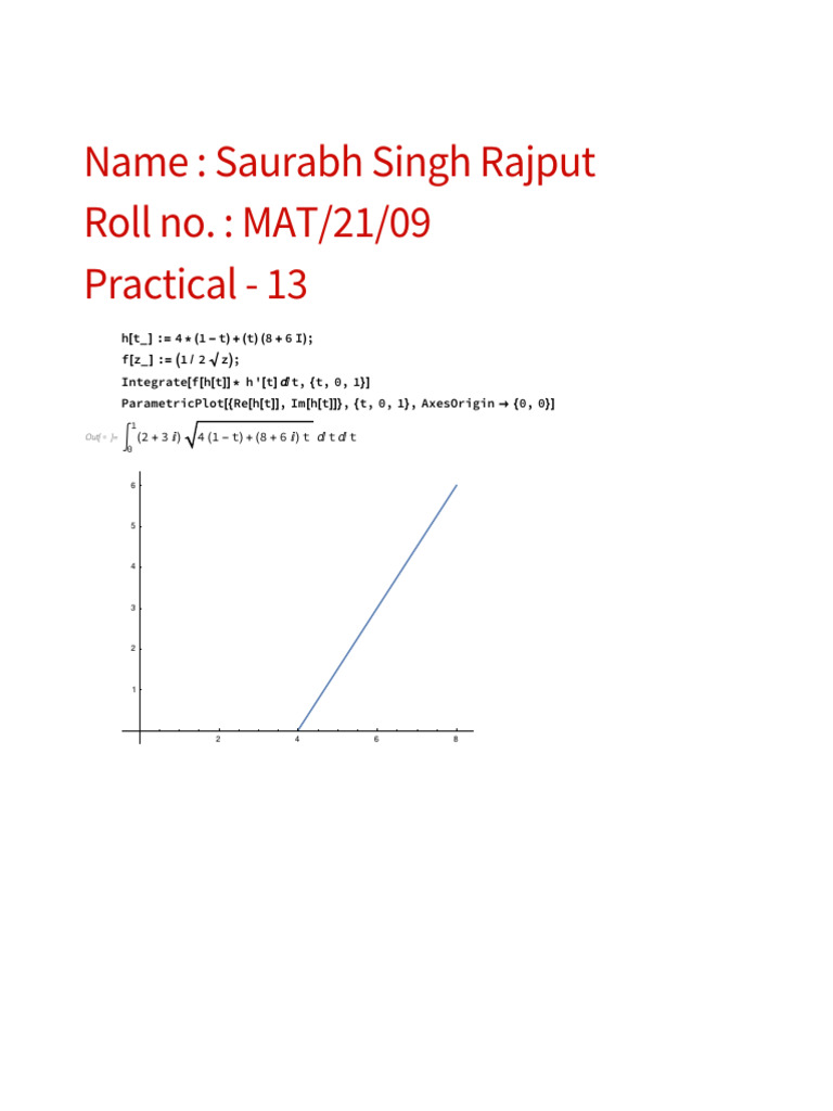 Practical Integration and Plotting in Mathematica | PDF