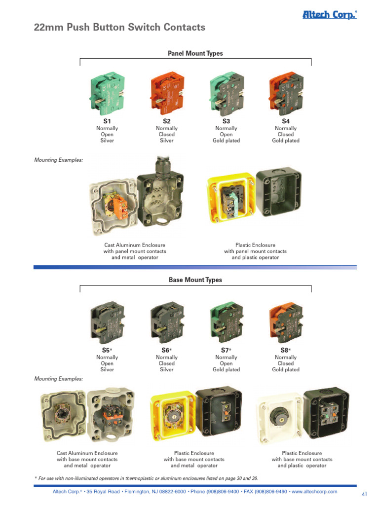 Push Buttons | PDF | Switch | Alternating Current