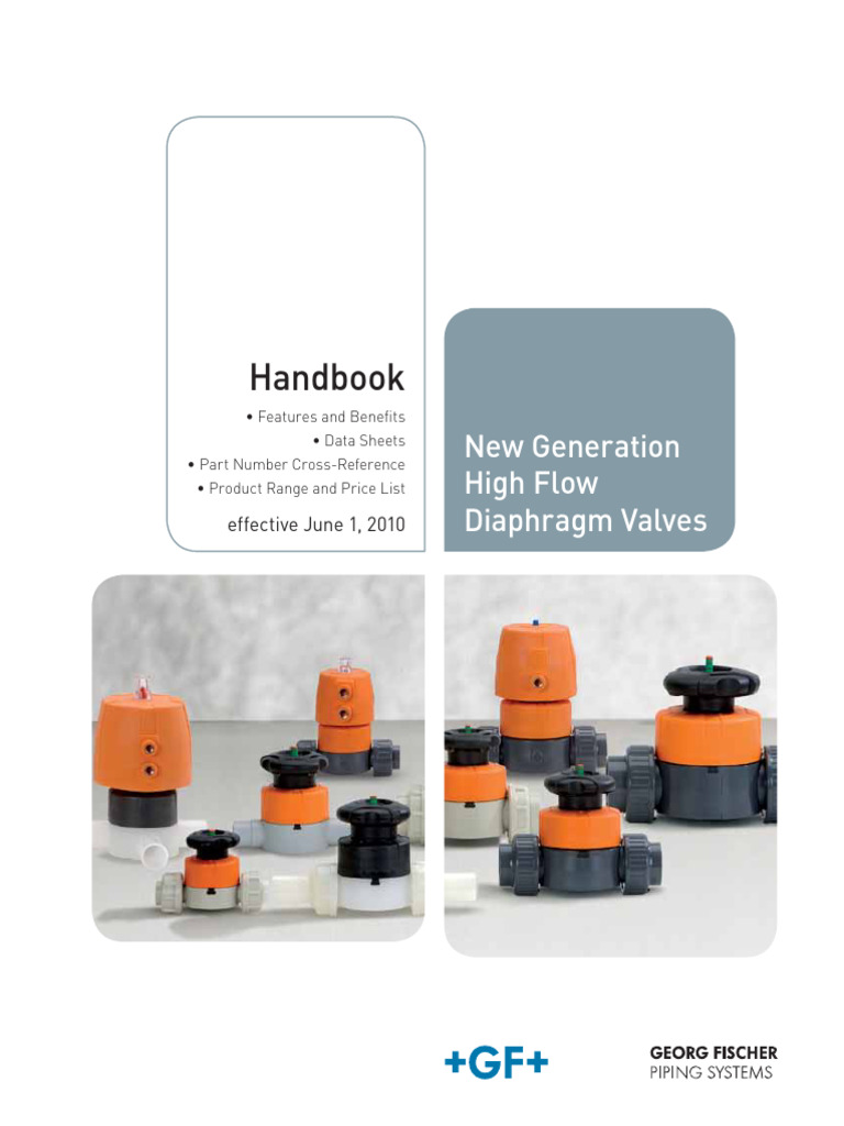 High Flow Diaphragm Valve Handbook | PDF | Valve | Actuator